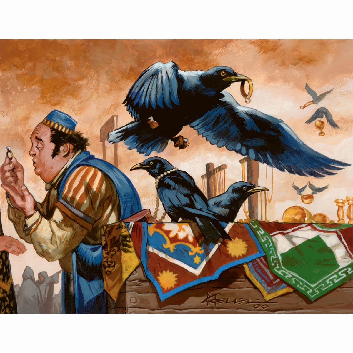Thieving Magpie Print - Print - Original Magic Art - Accessories for Magic the Gathering and other card games