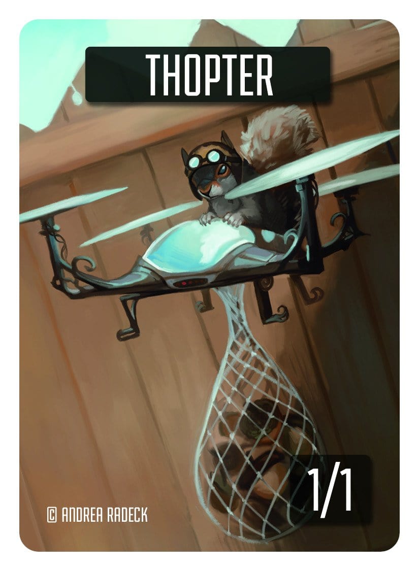 Thopter Token (1/1) by Andrea Radeck