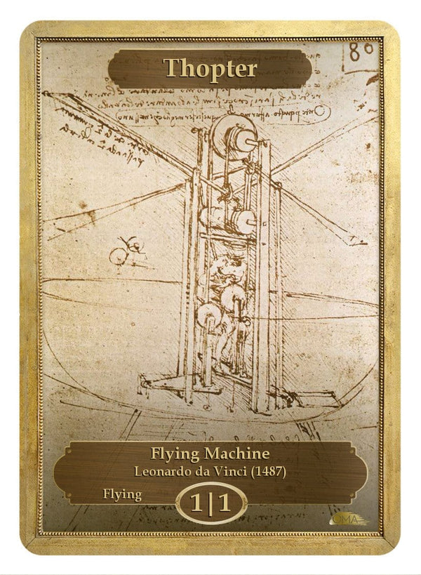 Thopter Token (1/1) by Leonardo da Vinci - Original Magic Art Thopter Token (1/1) by Leonardo da Vinci - Original Magic Art