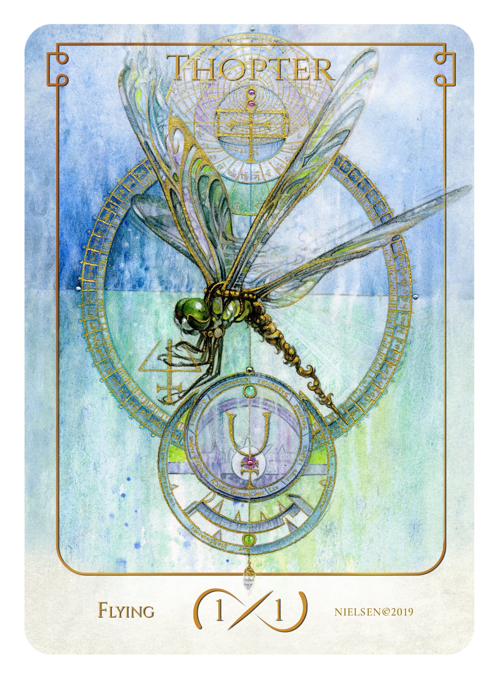 Thopte Rtoken Thopter Token (1/1 - Flying) by Tokens of Spirit - Original Magic Art