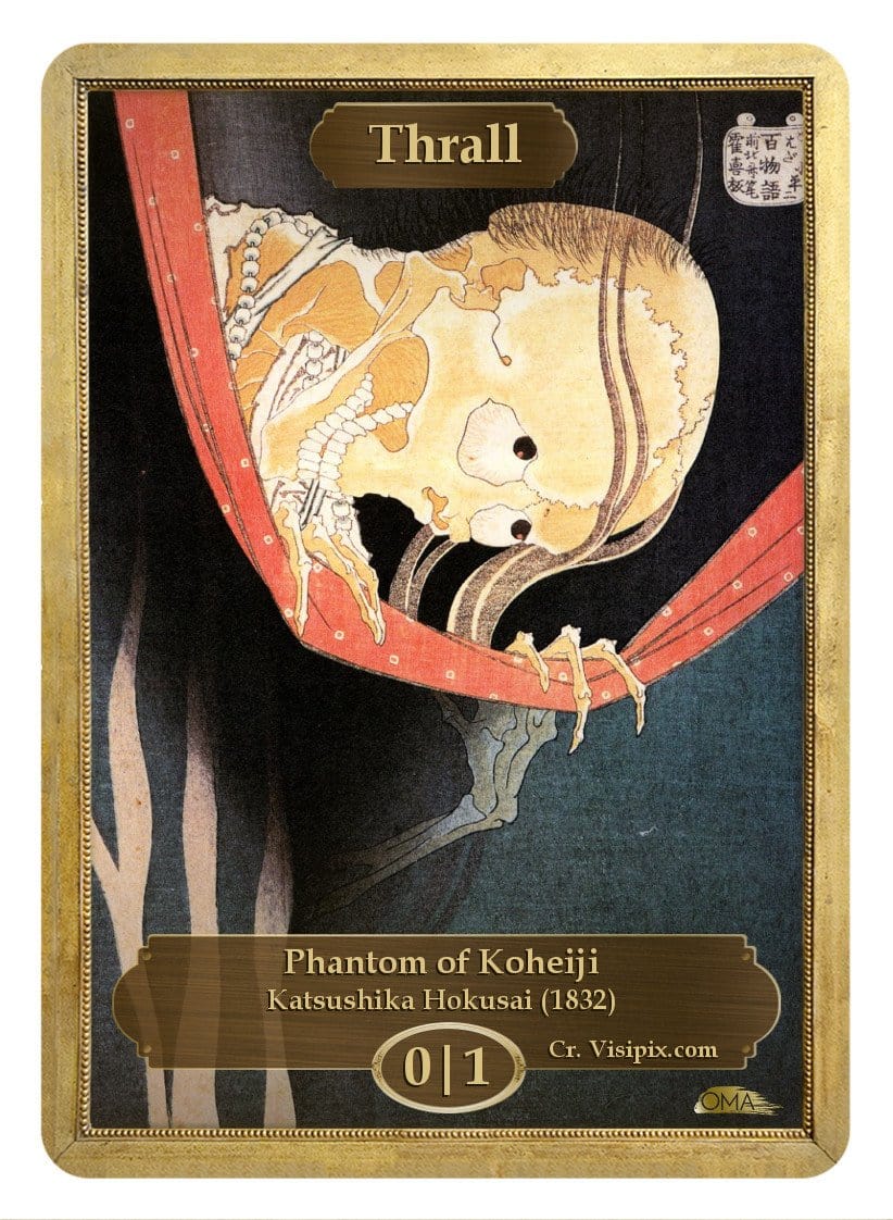Thrall Token (0/1) by Katsushika Hokusai - Token - Original Magic Art - Accessories for Magic the Gathering and other card games