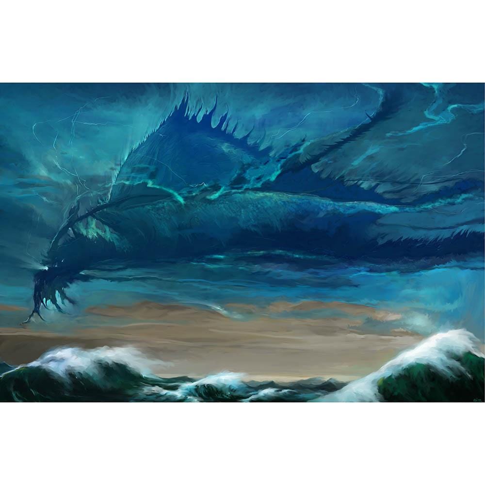 Thundercloud Elemental Print - Print - Original Magic Art - Accessories for Magic the Gathering and other card games