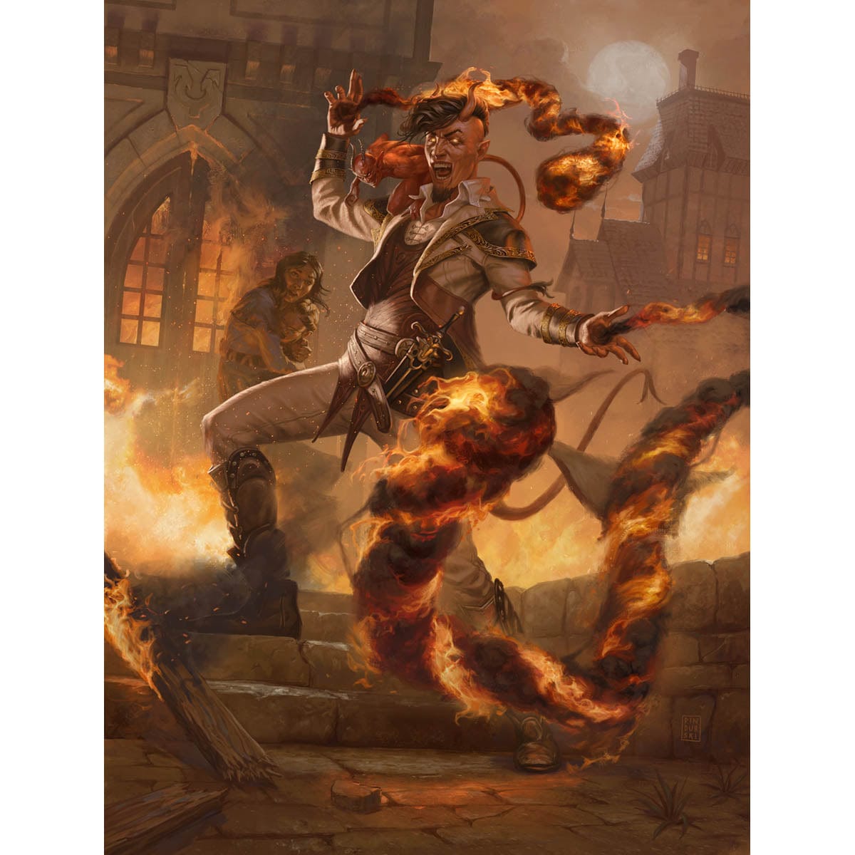 Tibalt, Wicked Tormentor Print - Original Magic Art Tibalt, Wicked Tormentor Print - Original Magic Art