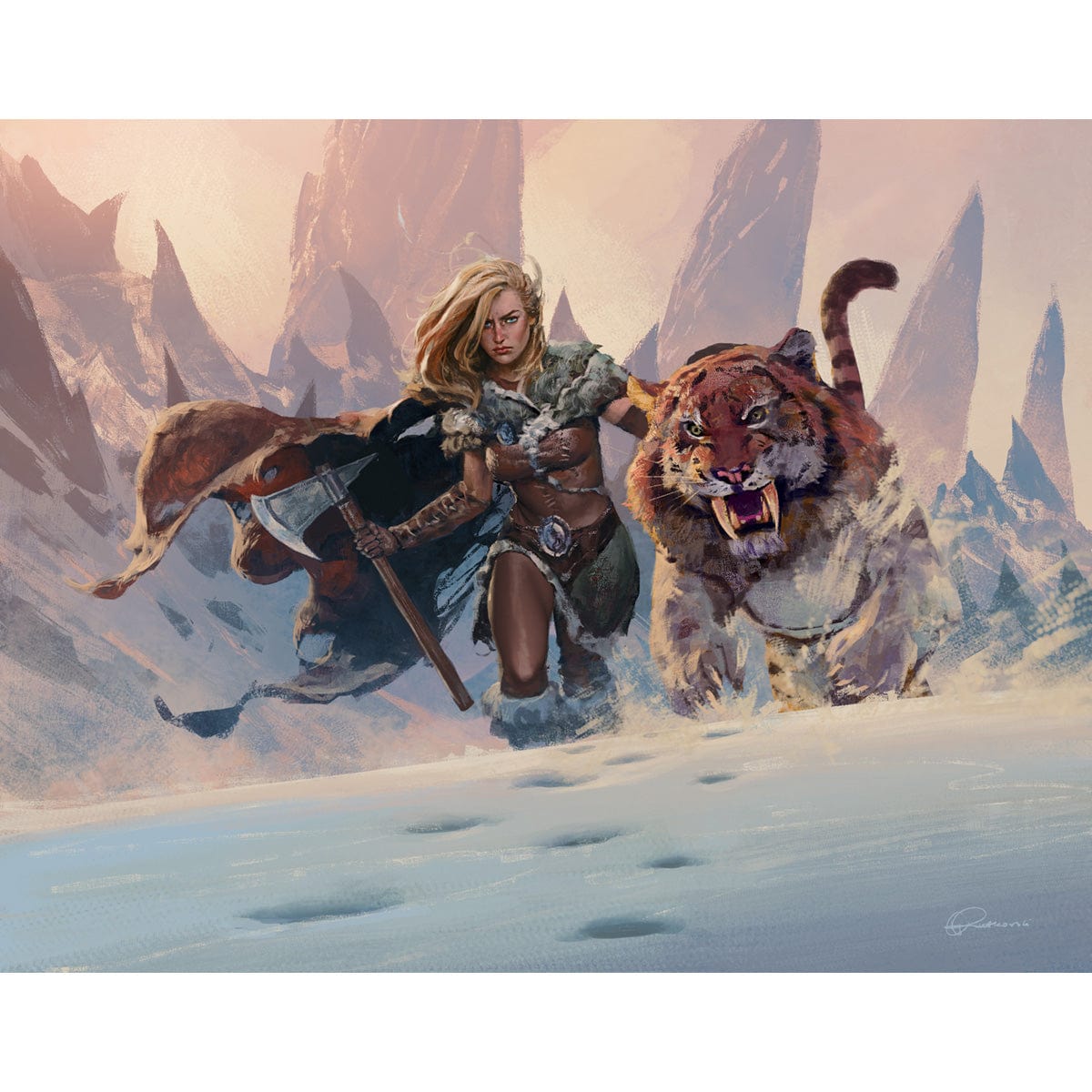 Tiger-Tribe Hunter Print