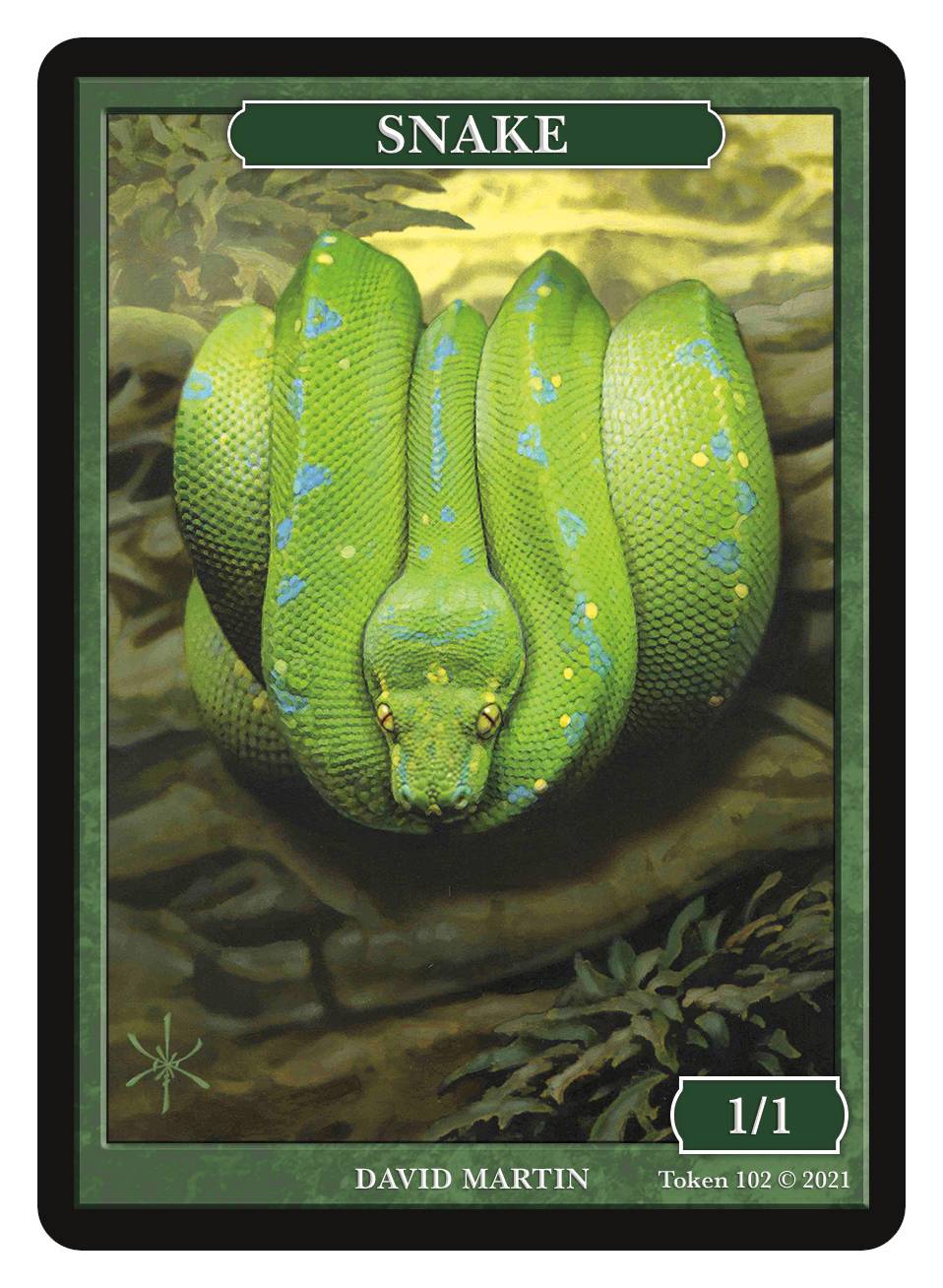 Snake Token (1/1) by David Martin