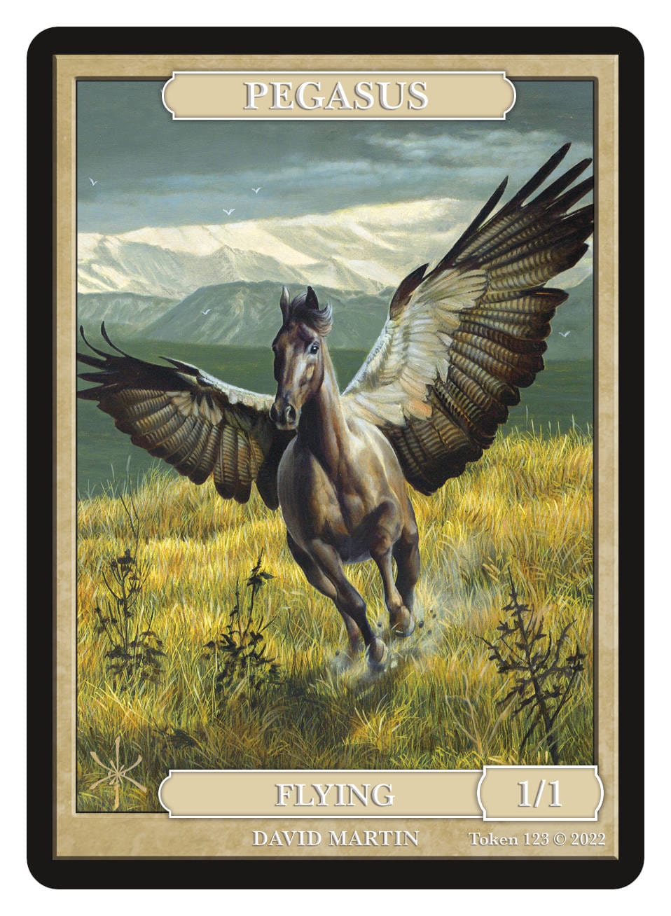 Pegasus Token (1/1 - Flying) by David Martin