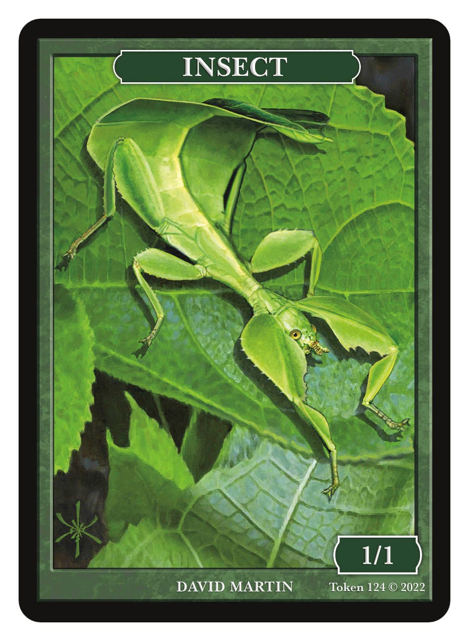 Insect Token (1/1) by David Martin - Original Magic Art Insect Token (1/1) by David Martin - Original Magic Art