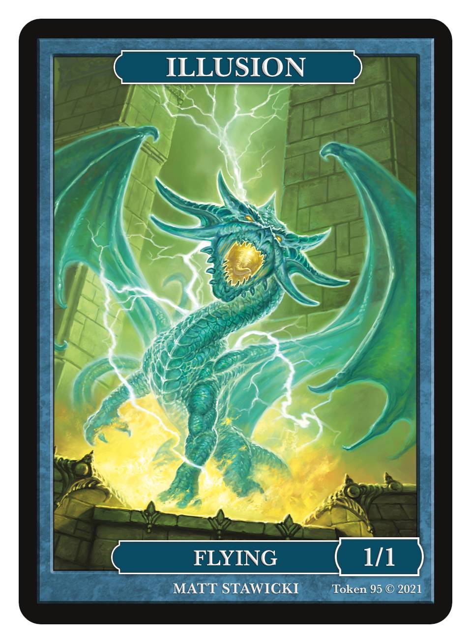 illusion cards mtg Illusion Token (1/1 - Flying) by Matt Stawicki