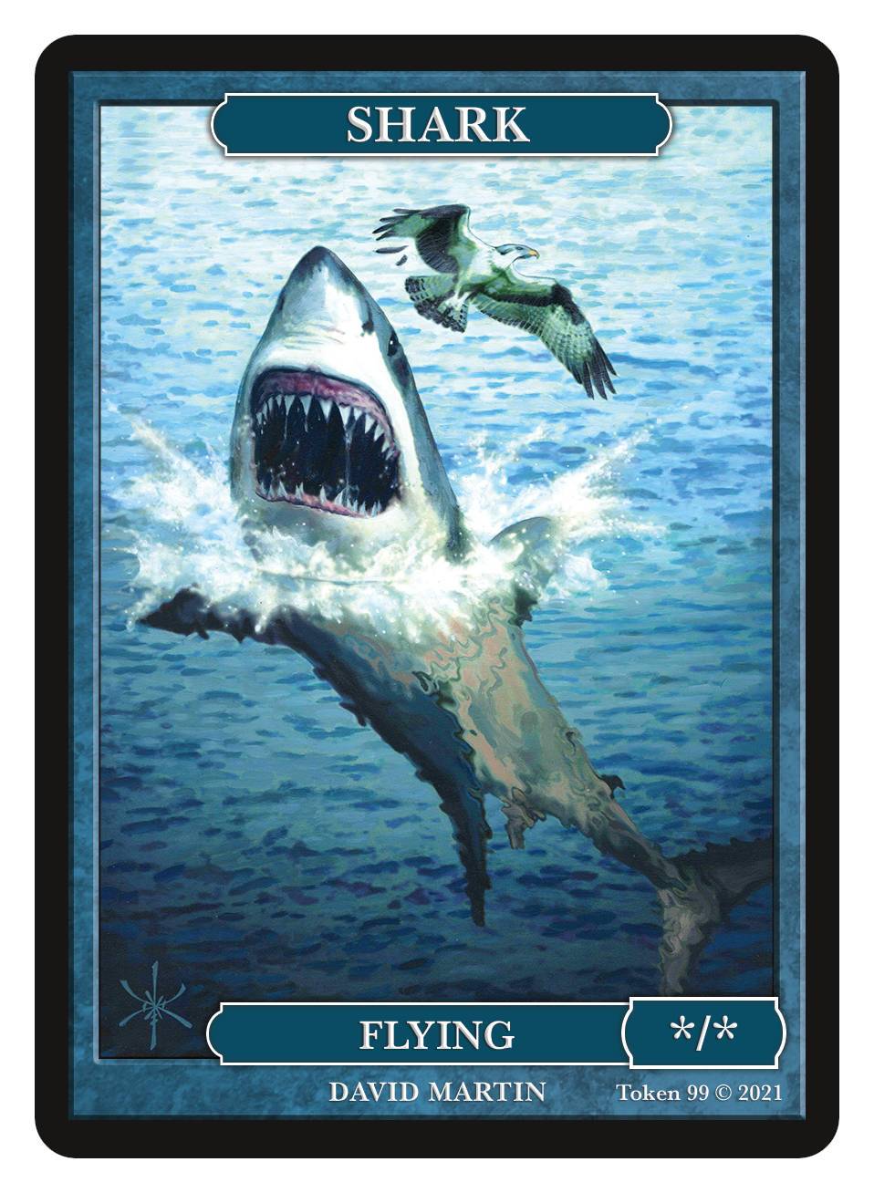 Shark Token (*/* - Flying) by David Martin Shark Token (*/* - Flying) by David Martin