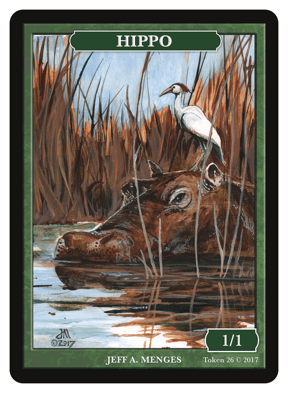 mtg hippo cards Hippo Token (1/1) by Jeff A. Menges