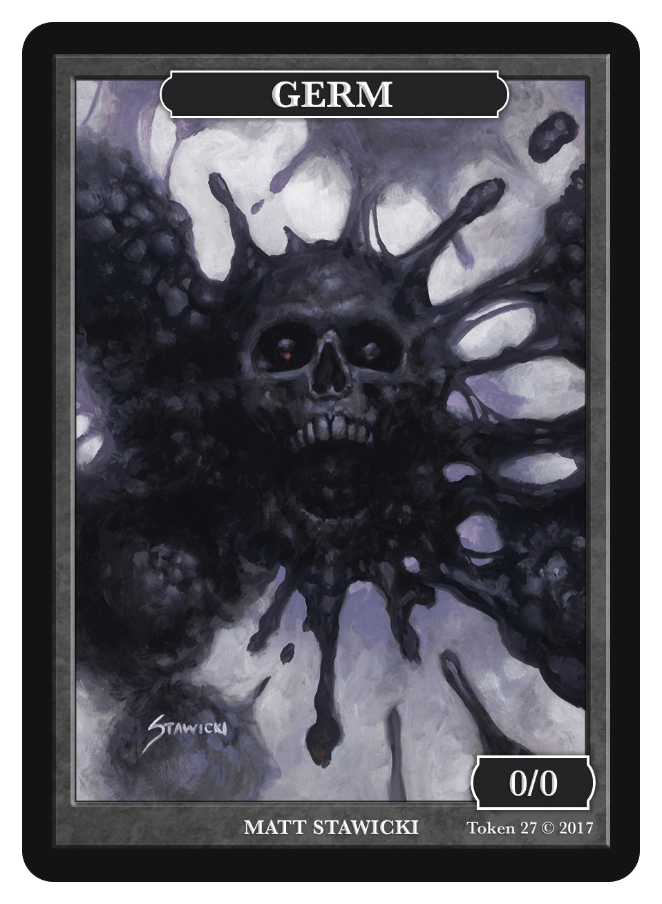 Germ Token (0/0) by Matt Stawicki - Token - Original Magic Art - Accessories for Magic the Gathering and other card games