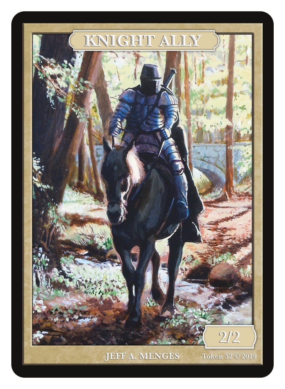 Knight Ally Token (2/2) by Jeff A. Menges