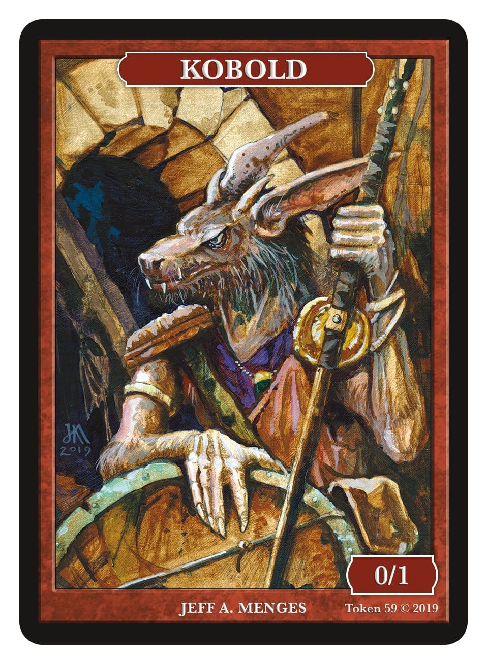 mtg kobold cards Kobold Token (0/1) by Jeff A. Menges