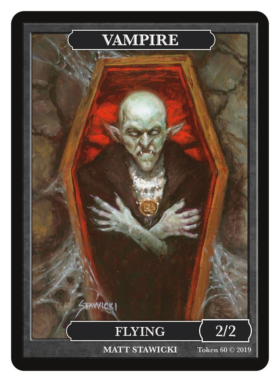 Vampire Token (2/2 - Flying) by Matt Stawicki - Original Magic Art Vampire Token (2/2 - Flying) by Matt Stawicki - Original Magic Art