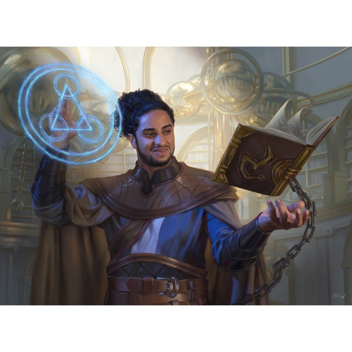 Tolarian Scholar Print - Print - Original Magic Art - Accessories for Magic the Gathering and other card games