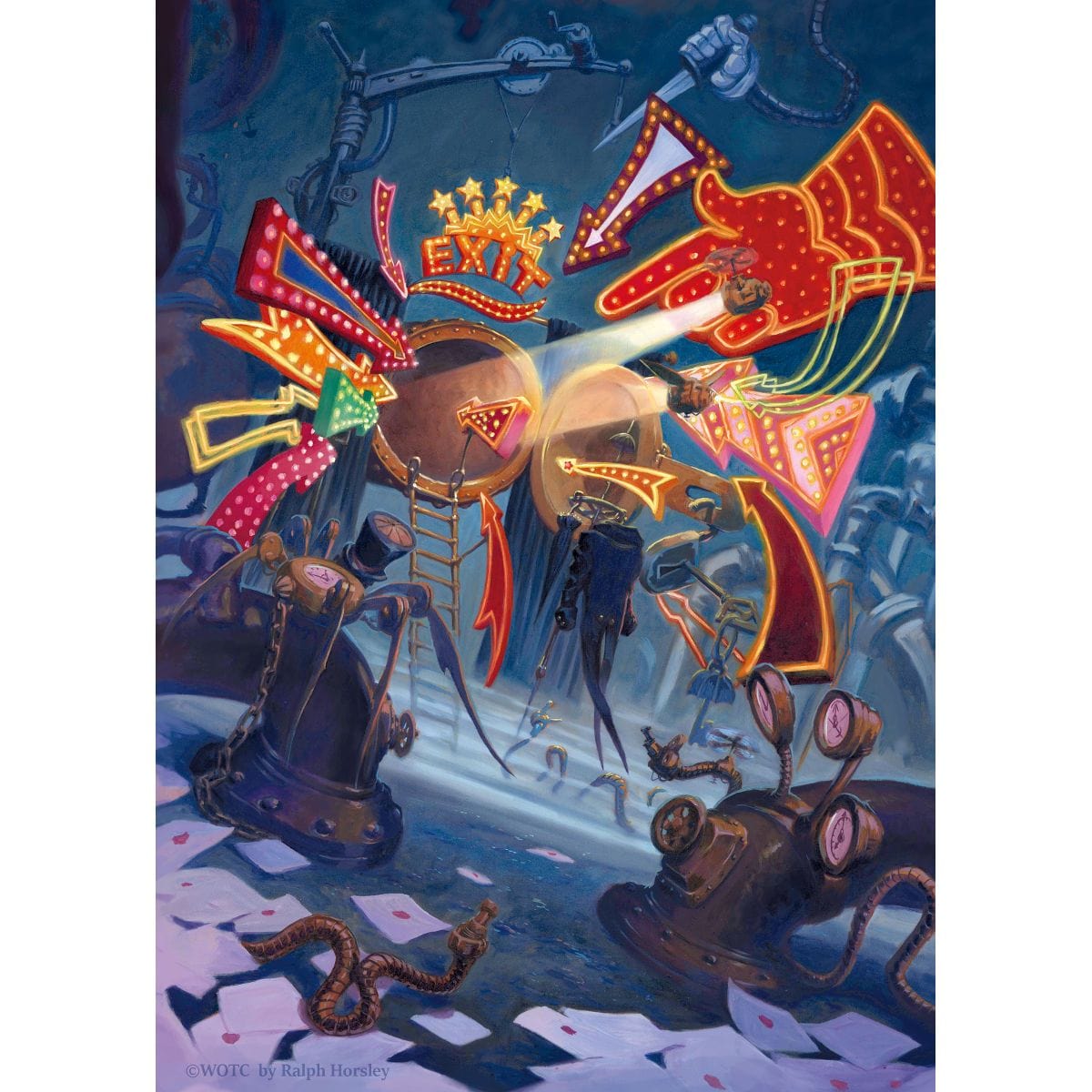 Top-Secret Tunnel Print - Print - Original Magic Art - Accessories for Magic the Gathering and other card games