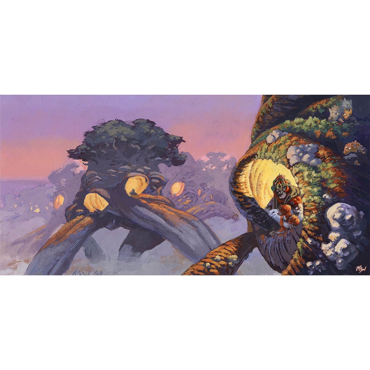 Treetop Village Print - Print - Original Magic Art - Accessories for Magic the Gathering and other card games