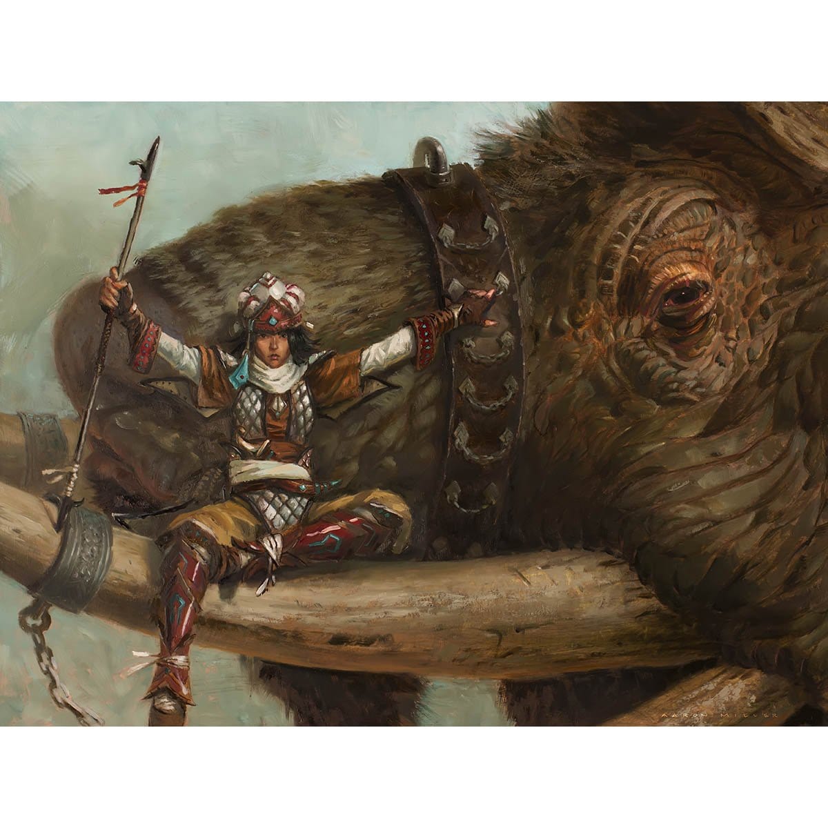 Tuskguard Captain Print - Print - Original Magic Art - Accessories for Magic the Gathering and other card games