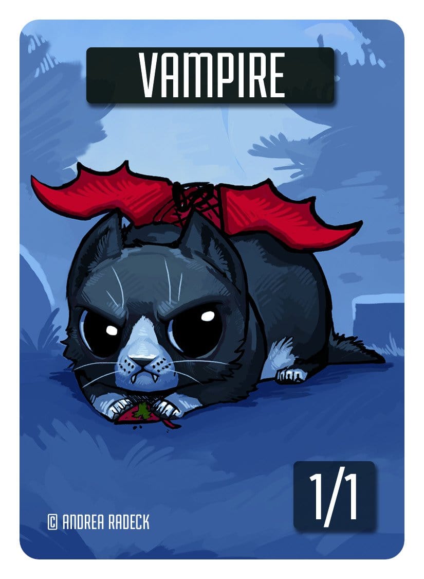 andrea radeck mtg cards Vampire Token (1/1) by Andrea Radeck