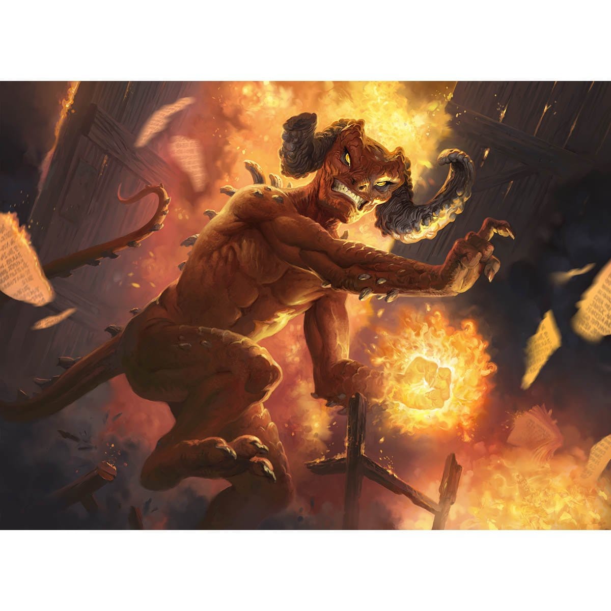 Vengeful Devil Print - Print - Original Magic Art - Accessories for Magic the Gathering and other card games