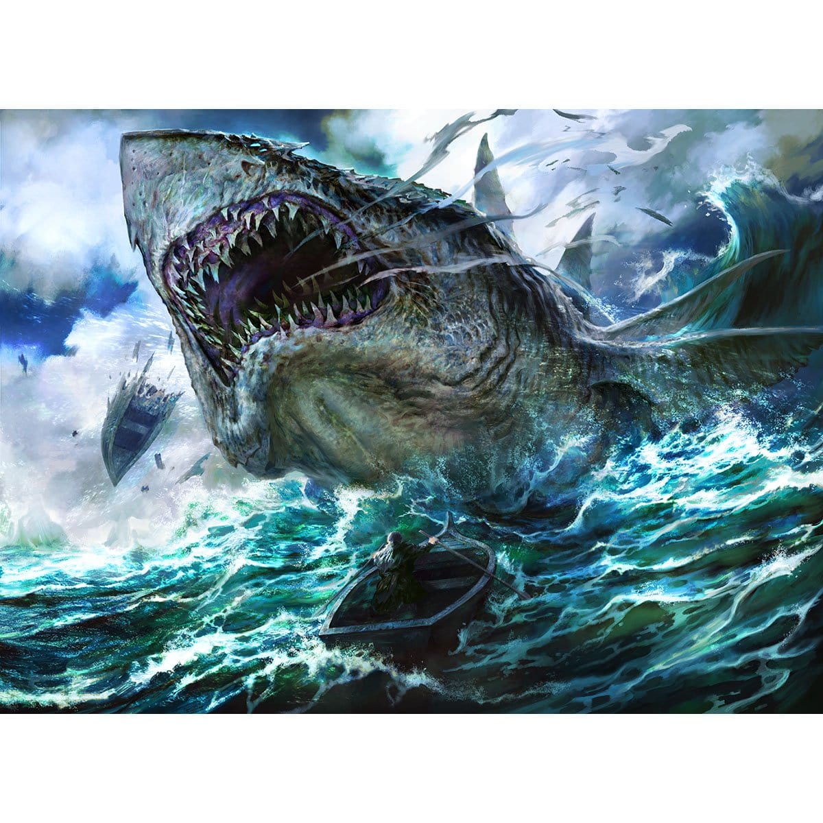 mtg shark cards Voracious Greatshark Print