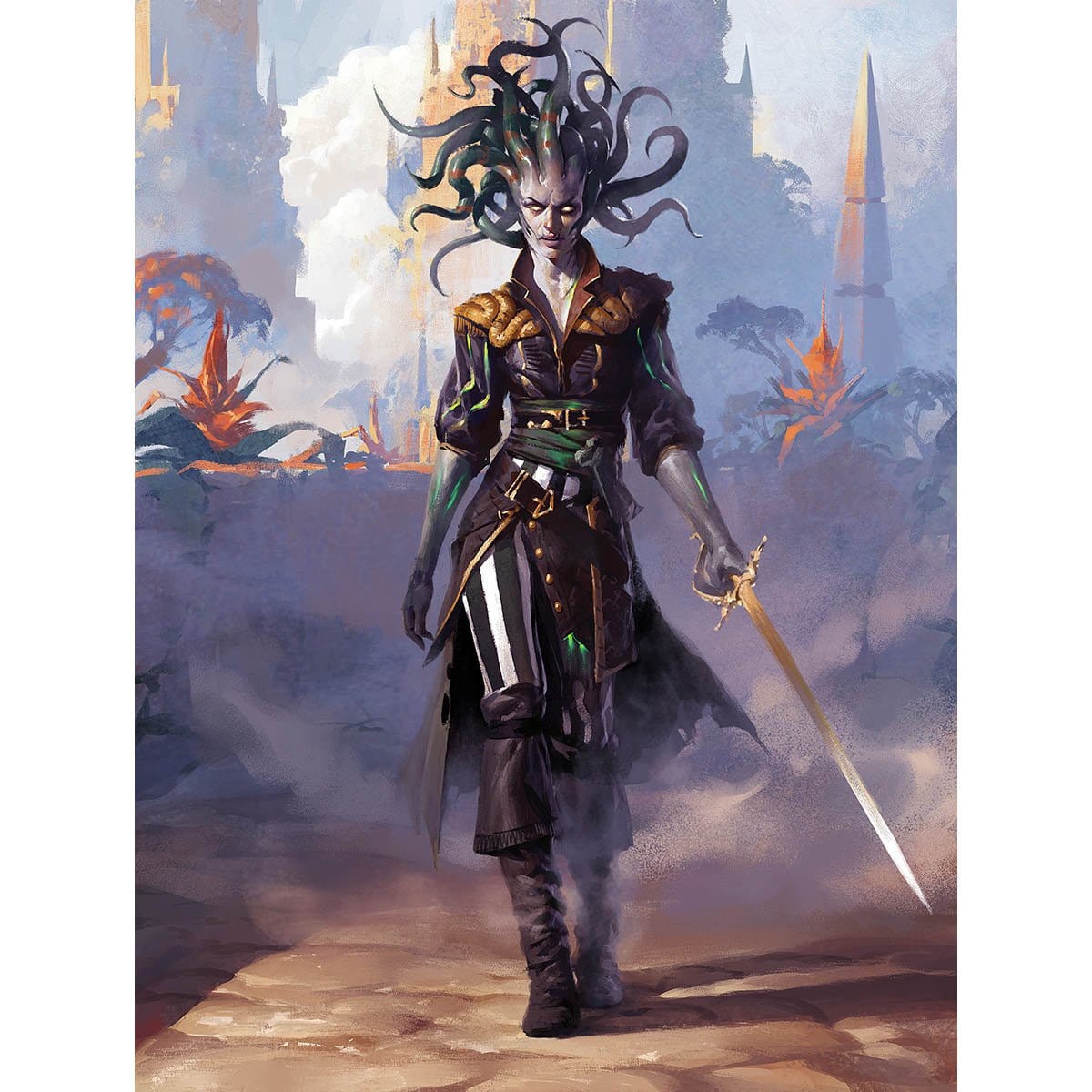 Vraska, Scheming Gorgon Print - Original Magic Art Vraska, Scheming Gorgon Print - Original Magic Art