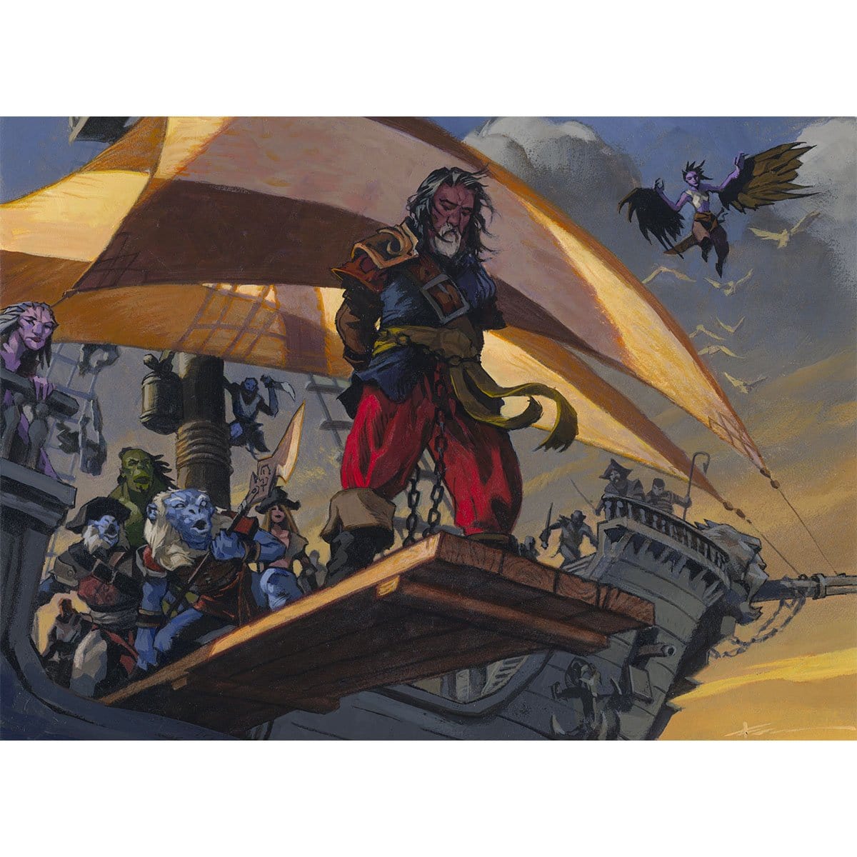 Walk the Plank Print - Print - Original Magic Art - Accessories for Magic the Gathering and other card games
