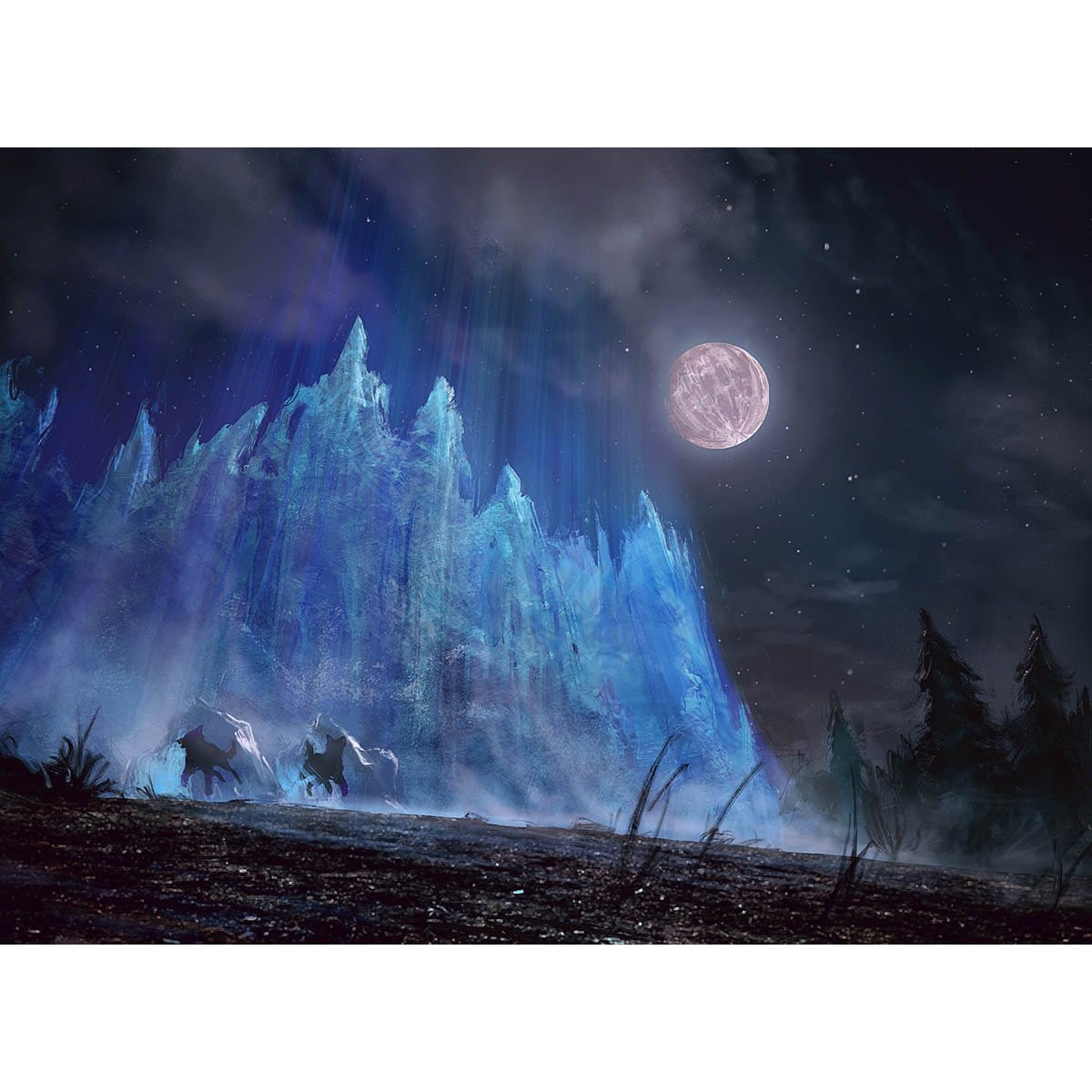 Wall of Frost Print - Print - Original Magic Art - Accessories for Magic the Gathering and other card games