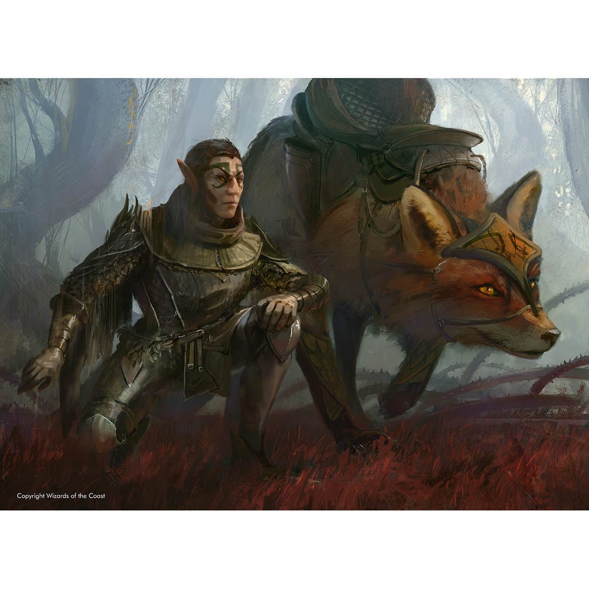 Wildwood Tracker Print - Print - Original Magic Art - Accessories for Magic the Gathering and other card games