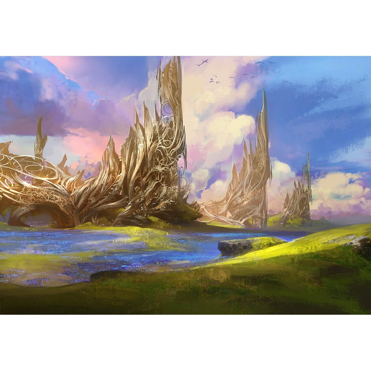 Windriddle Palaces Print - Print - Original Magic Art - Accessories for Magic the Gathering and other card games