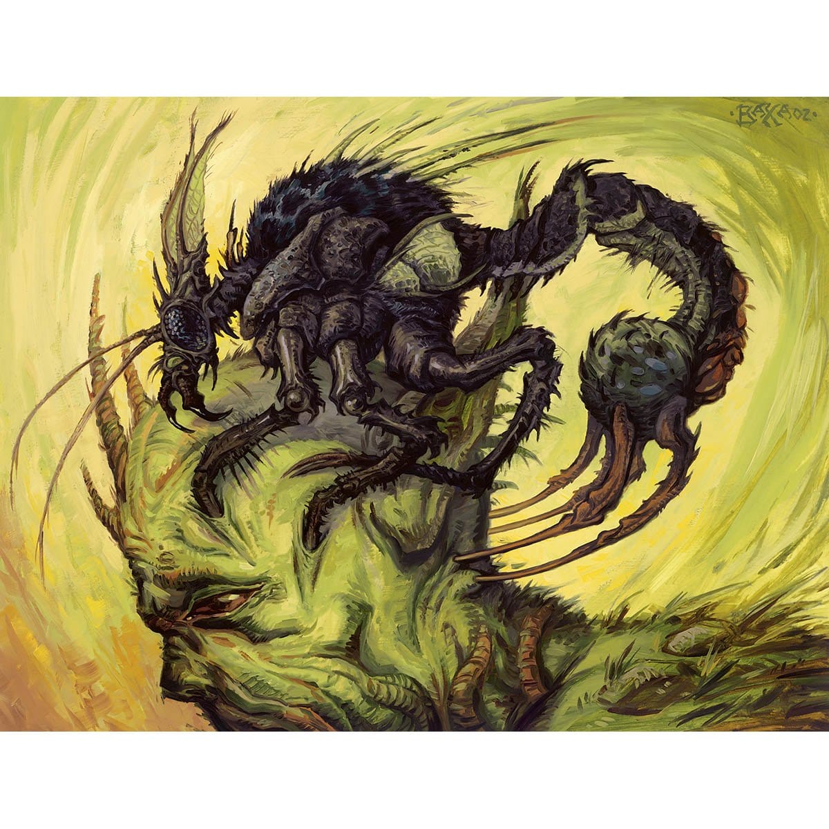 Wirewood Symbiote Print - Print - Original Magic Art - Accessories for Magic the Gathering and other card games