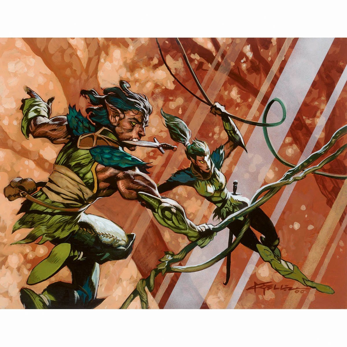 Wood Elves Print - Original Magic Art Wood Elves Print - Original Magic Art