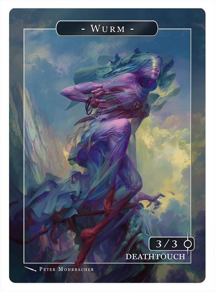 Wurm Token (3/3 - Deathtouch) by Peter Mohrbacher - Original Magic Art