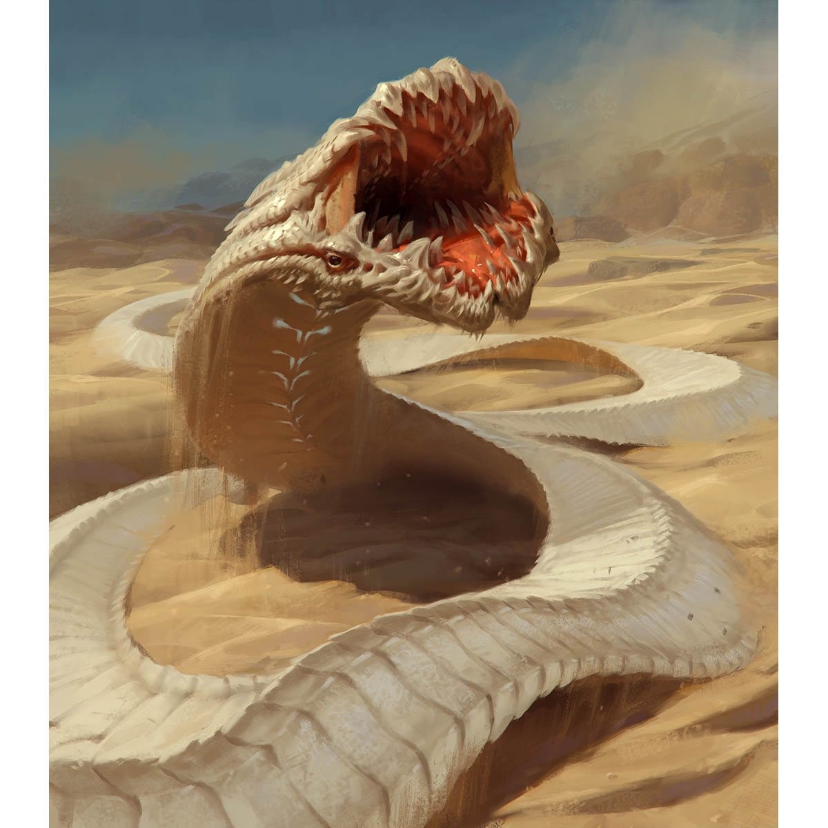 Wurm Token Print - Print - Original Magic Art - Accessories for Magic the Gathering and other card games