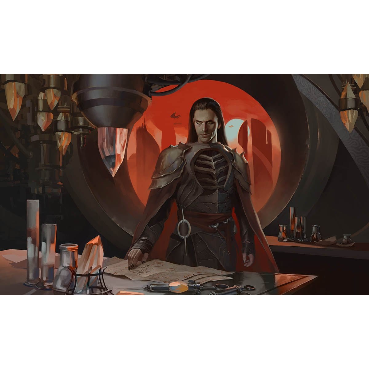 Yawgmoth, Thran Physician Print - Original Magic Art Yawgmoth, Thran Physician Print - Original Magic Art