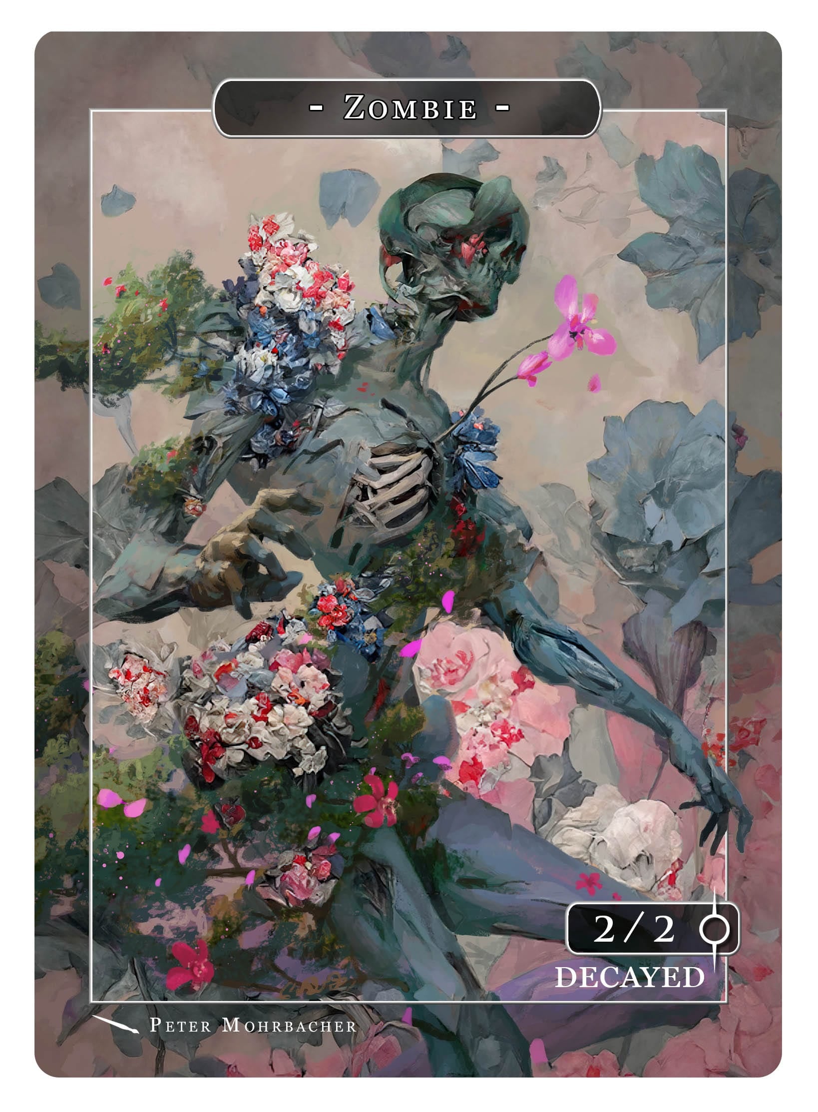 mtg decayed cards Zombie Token (2/2