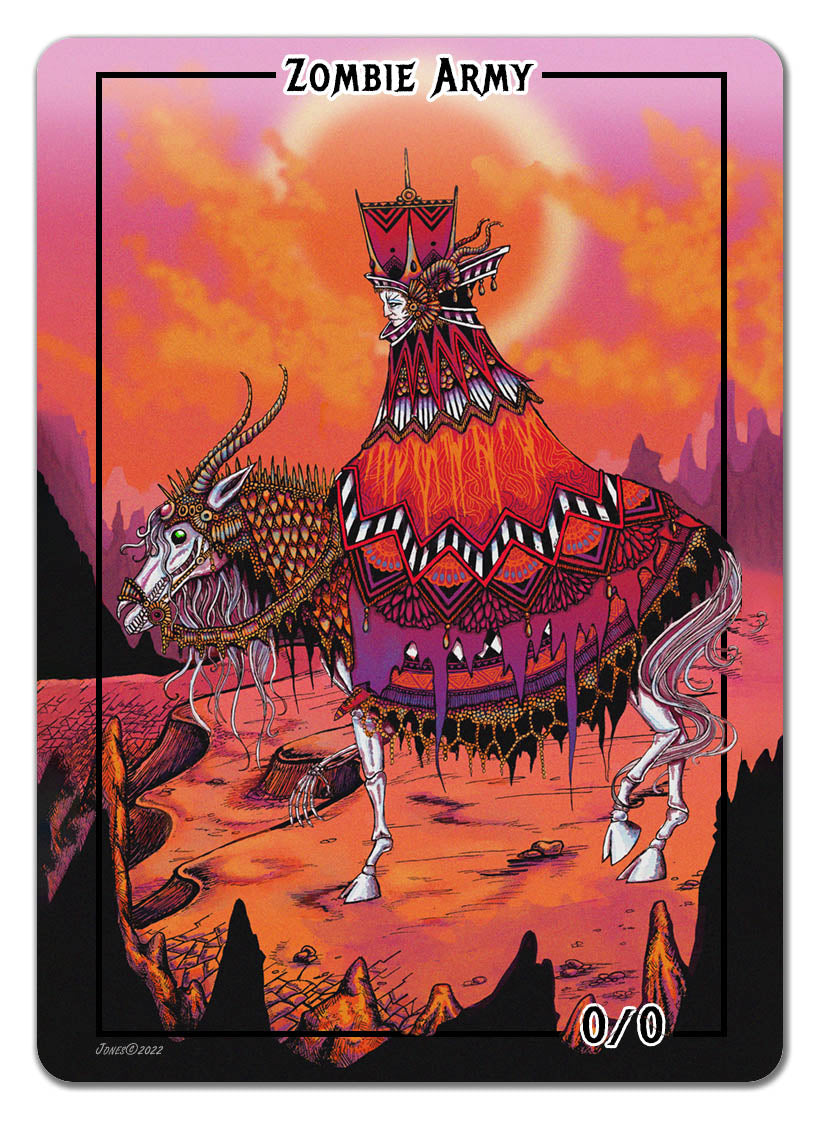 Zombie Army Token (0/0) by Justine Jones