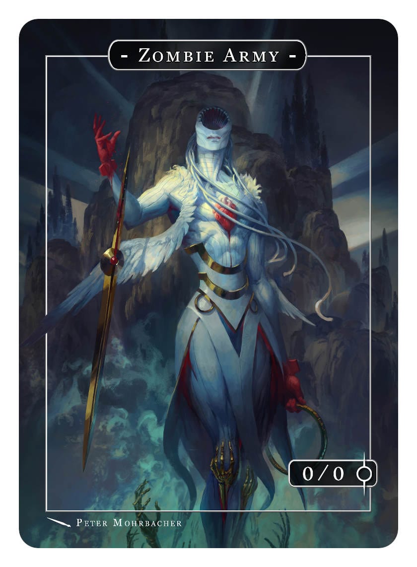 Zombie Army Token (0/0) by Peter Mohrbacher