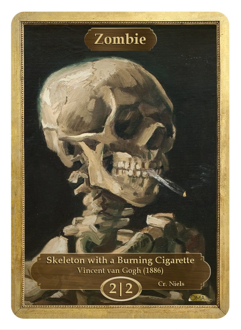 Zombie Token (2/2) by Vincent van Gogh - Original Magic Art Zombie Token (2/2) by Vincent van Gogh - Original Magic Art