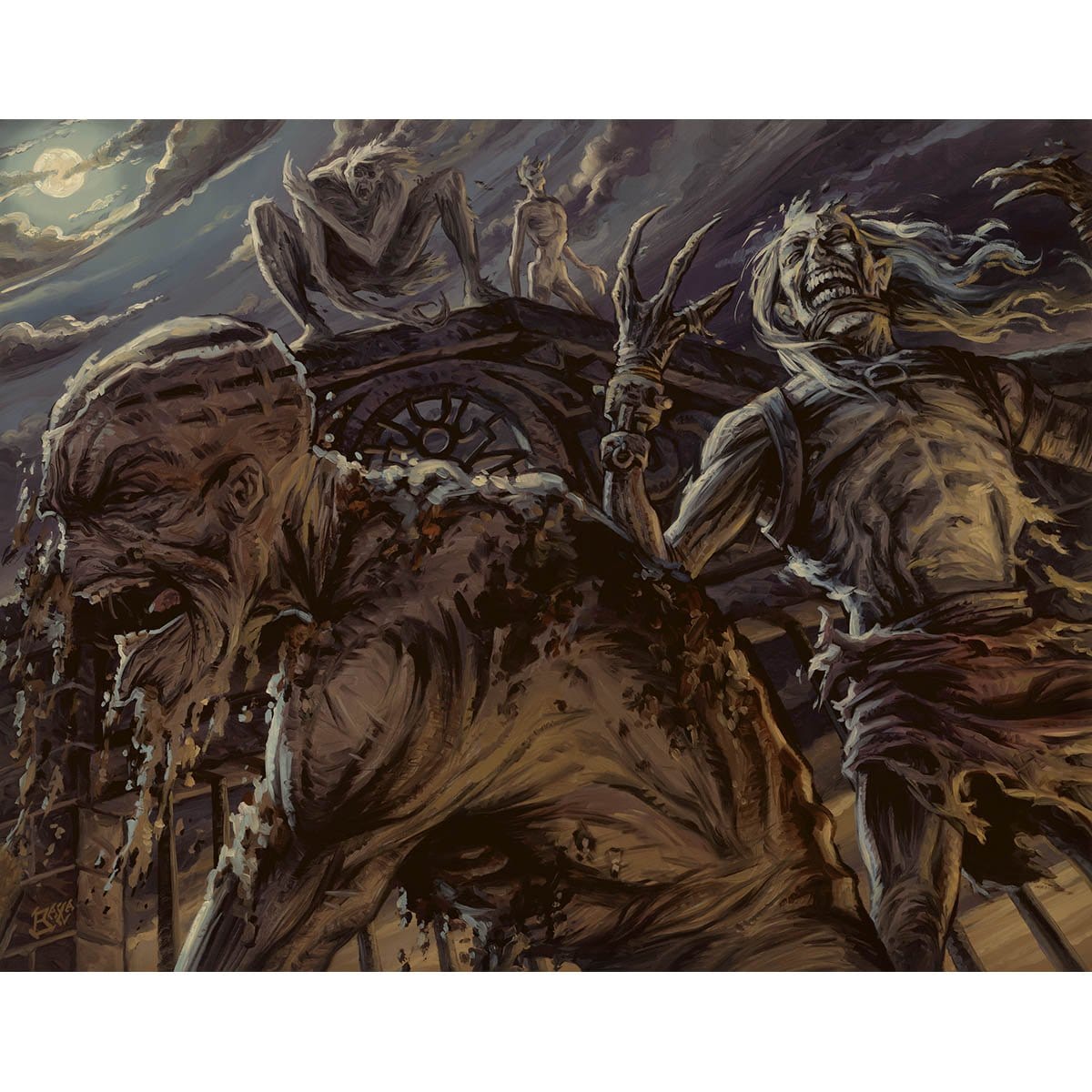 Zombie Infestation Print - Print - Original Magic Art - Accessories for Magic the Gathering and other card games