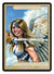 Angel Token (4/4) by Ken Meyer Jr. - Token - Original Magic Art - Accessories for Magic the Gathering and other card games