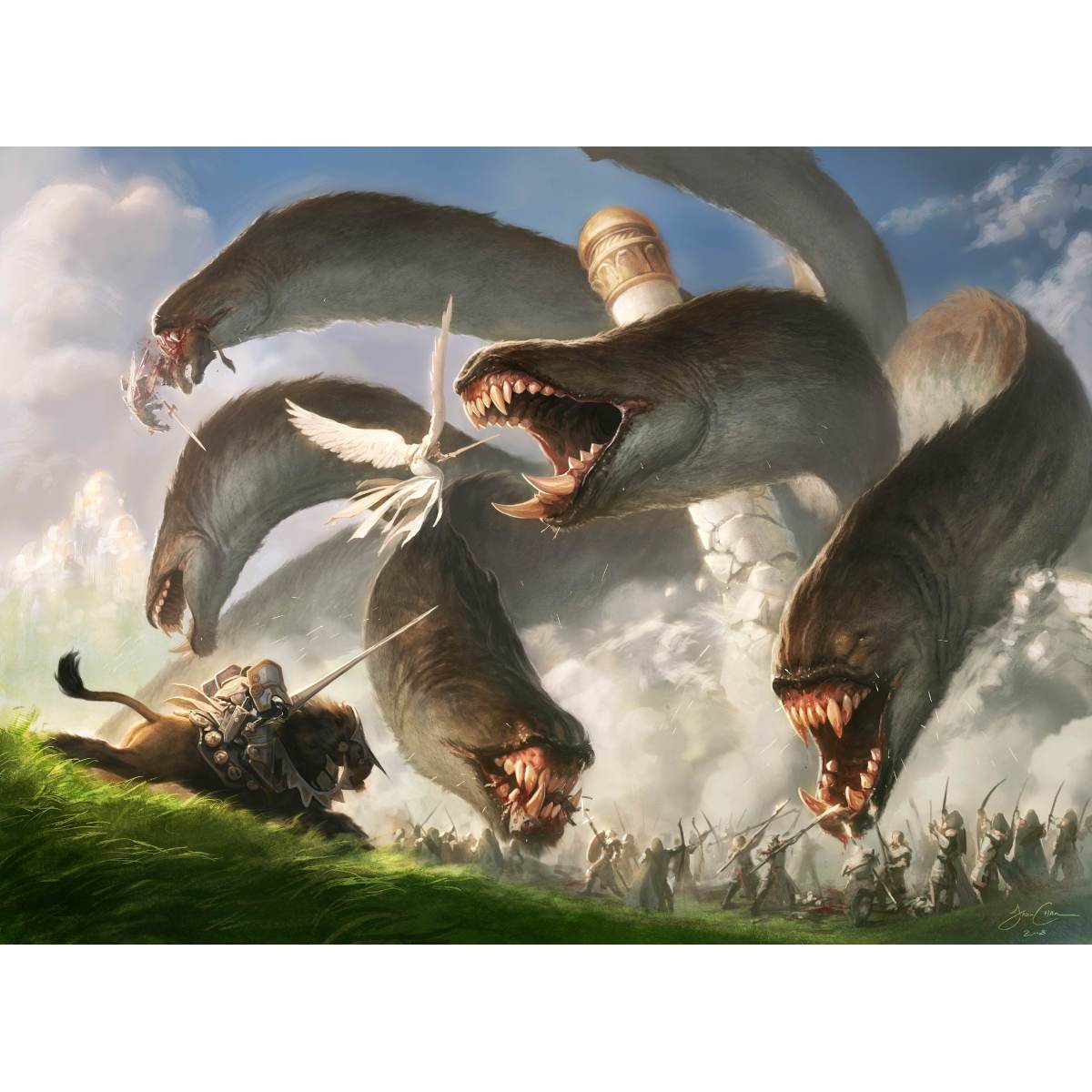 Apocalypse Hydra Print - Original Magic Art Apocalypse Hydra Print - Original Magic Art