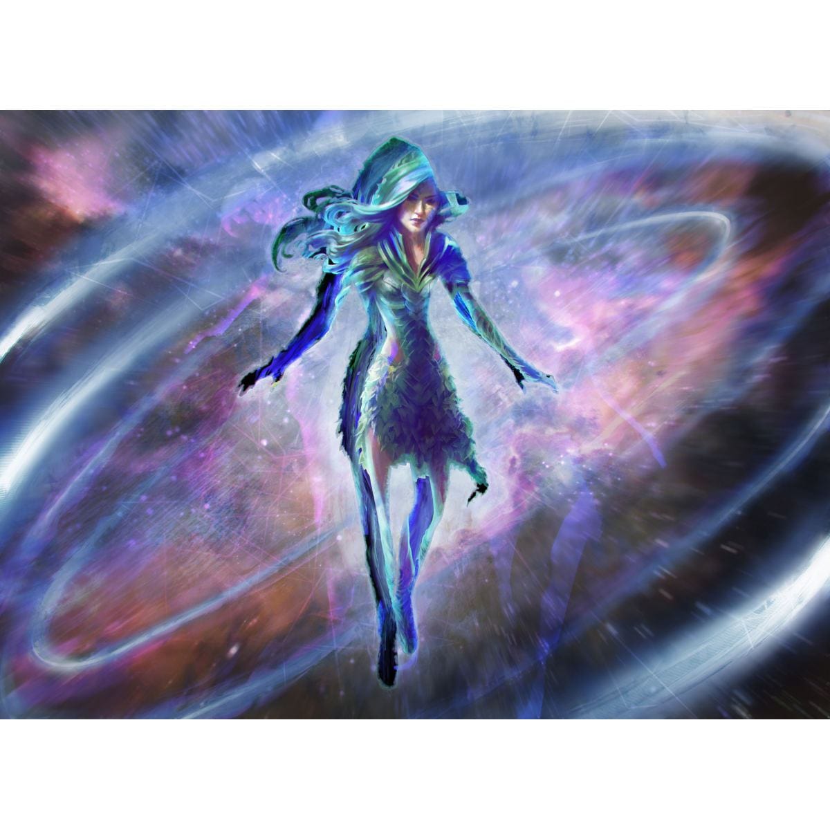 Modern Horizons Tagged "White" - Original Magic Art Modern Horizons Tagged "White" - Original Magic Art
