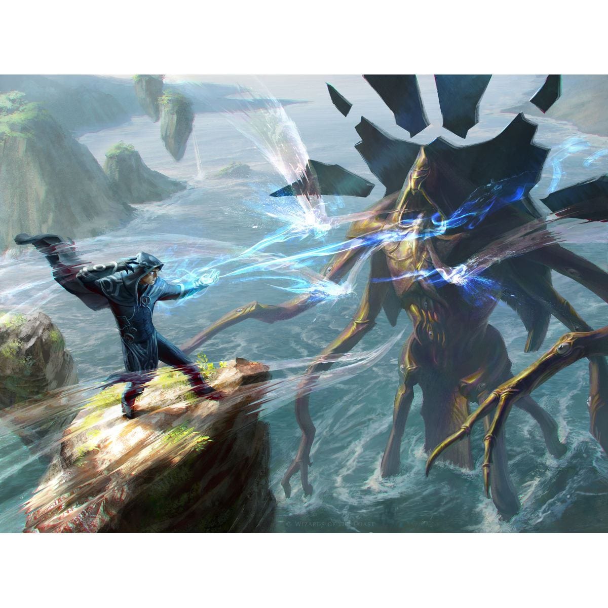 Clash of Wills Print - Print - Original Magic Art - Accessories for Magic the Gathering and other card games