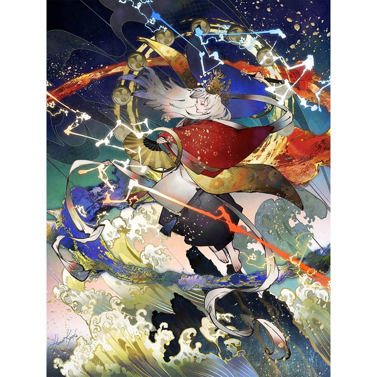 mtg 電解/Electrolyze フルアート プロモ 3枚セット