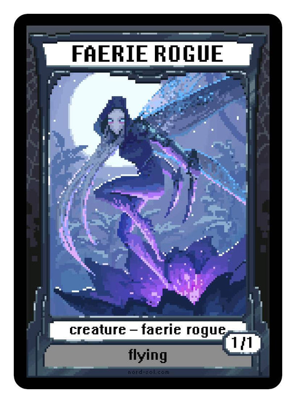 Faerie Rogue Token (1/1 - Flying) by Irina Nordsol - Original