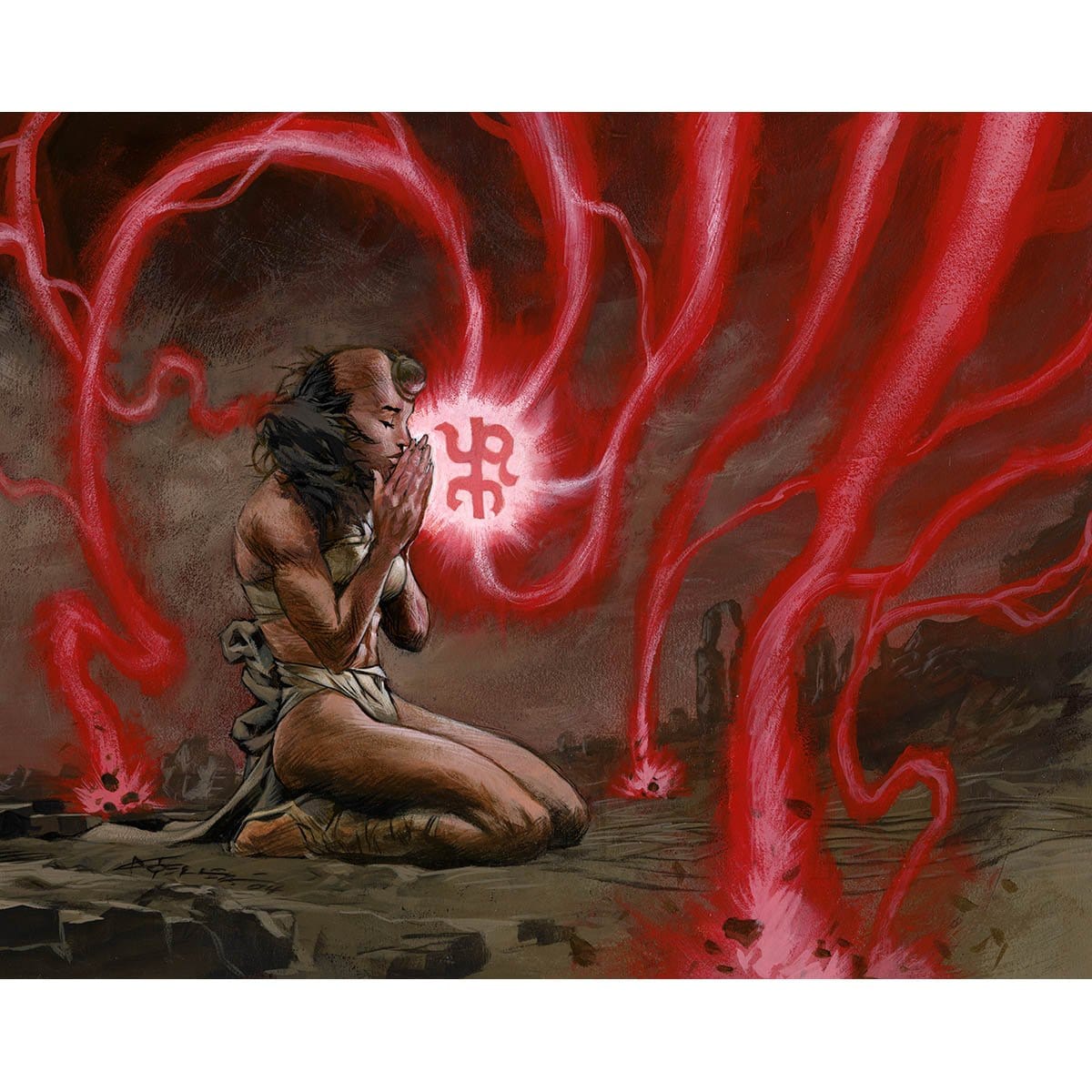 Inner Fire Print - Print - Original Magic Art - Accessories for Magic the Gathering and other card games