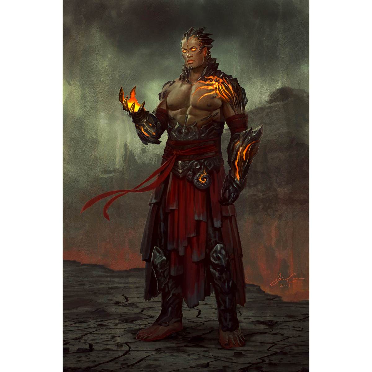 Koth of the Hammer Print - Print - Original Magic Art - Accessories for Magic the Gathering and other card games