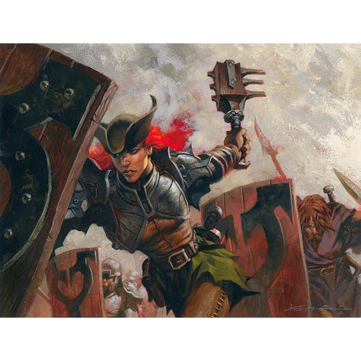 Kruin Striker Print - Print - Original Magic Art - Accessories for Magic the Gathering and other card games