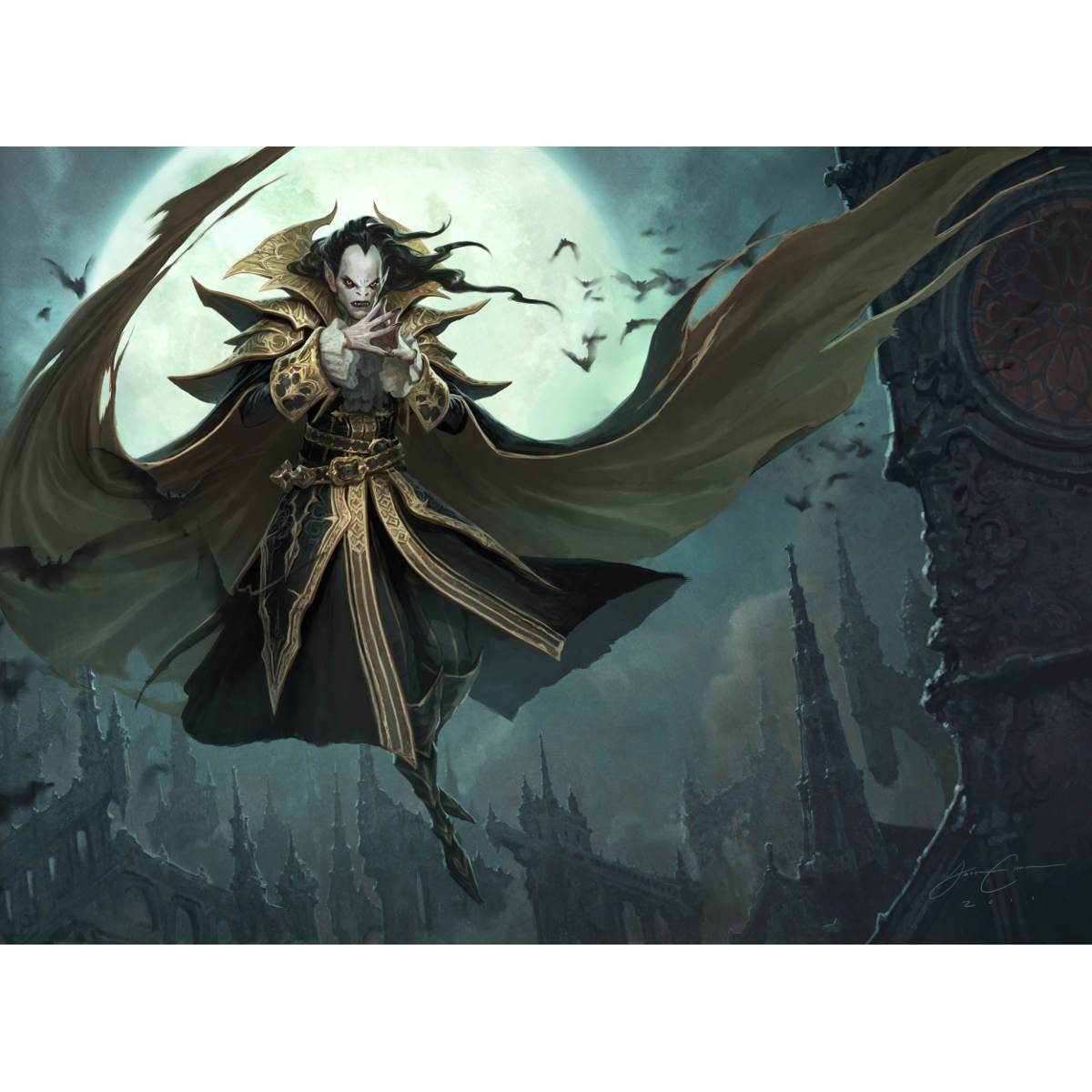 Lord of Lineage Print - Print - Original Magic Art - Accessories for Magic the Gathering and other card games